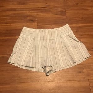 Free People High waisted linen shorts